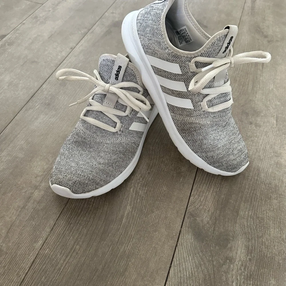 Adidas Womens Cloudfoam Pure 2.0 H04756 Gray Running Shoes Sneakers Size 9.5